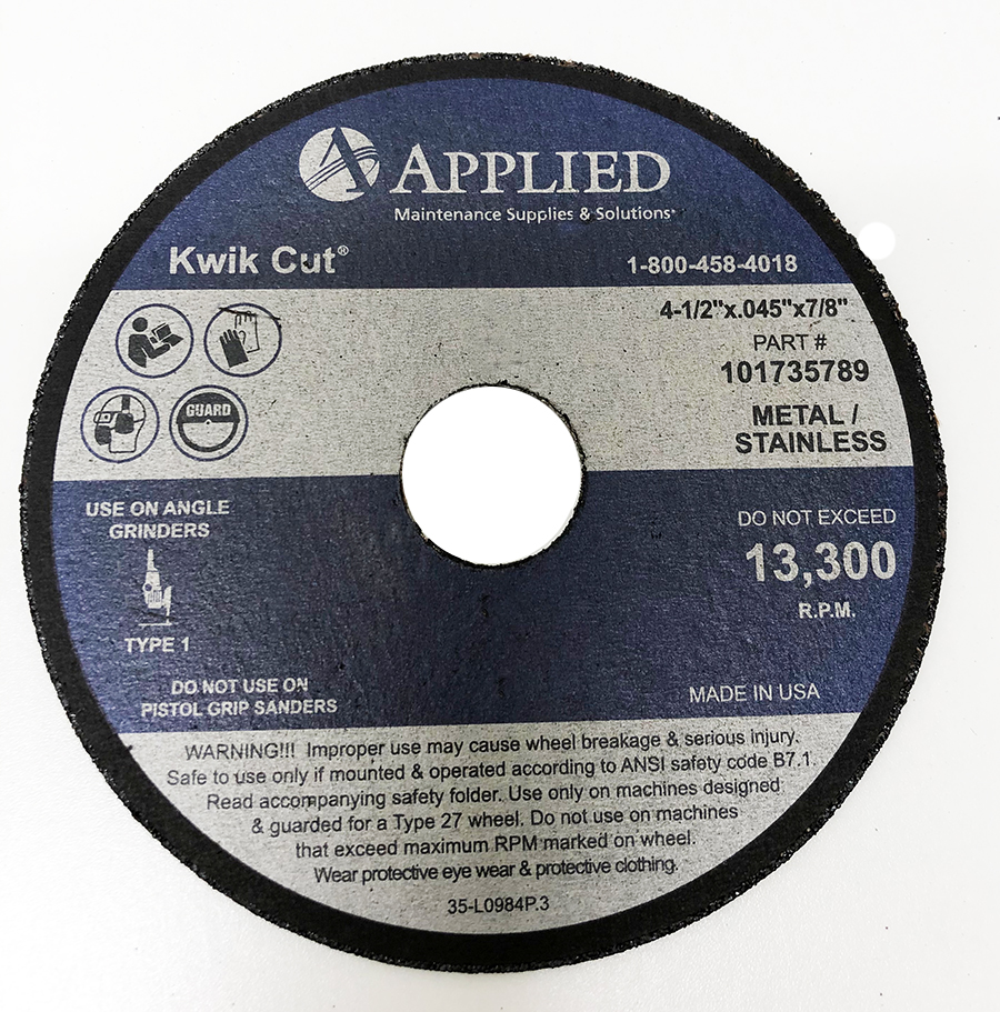 Kwik Cut&reg; Super Thin Angle Grinder Cut-Off Wheels - Type 1 - 6 x .045 x 7/8